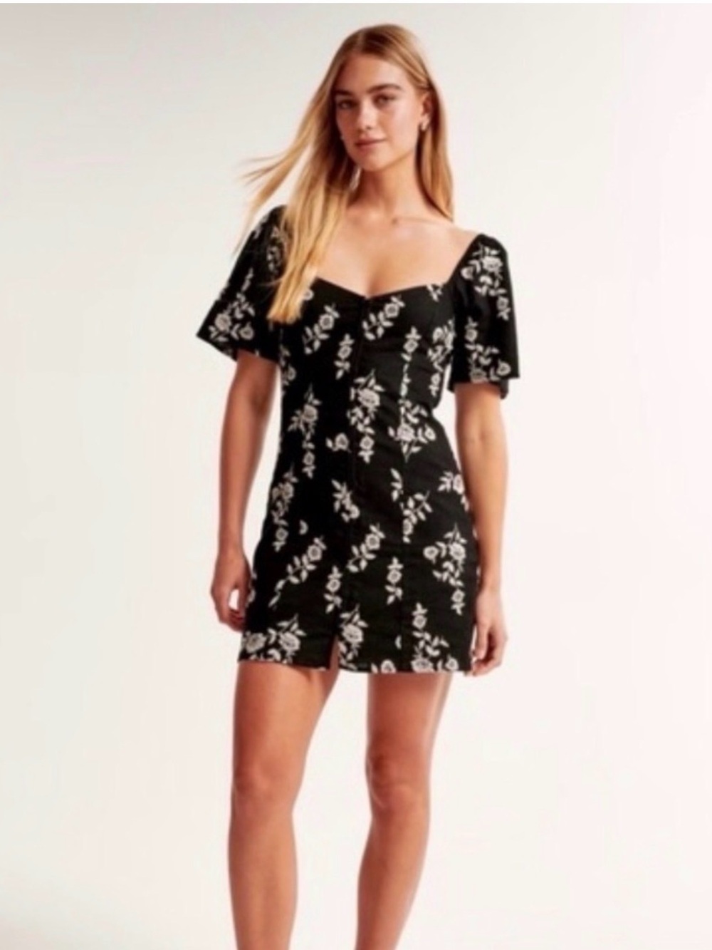 Abercrombie & Fitch linen button down mini dress